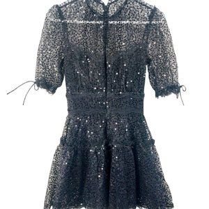 Jonathan Simkhai Black Sequin Mini Dress